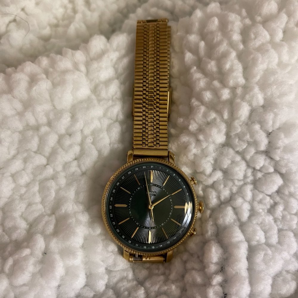 Fossil Hybrid Smartwatch Cameron Gold-Tone Stainless Steel